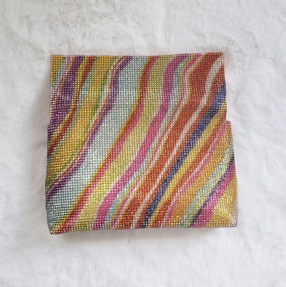 Wavy Rhinestone Clutch - Picture 5 of 7